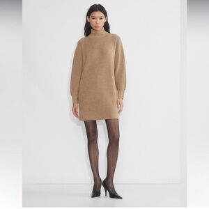 Aritzia Camel Knit Dress
